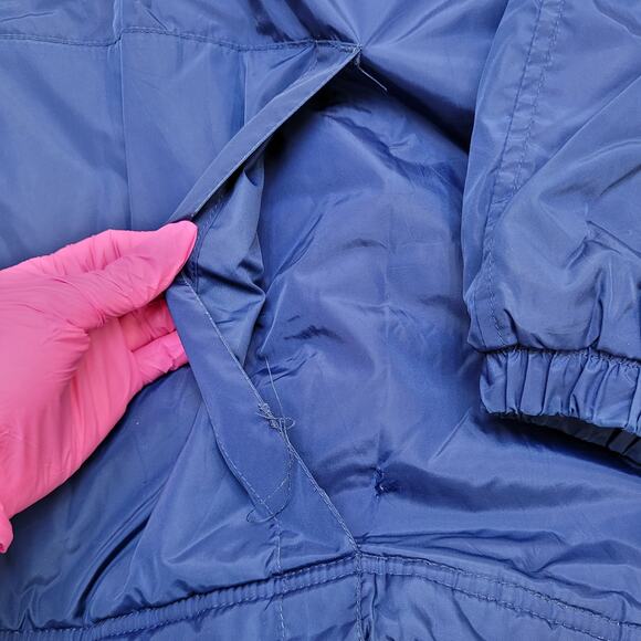 Vintage 90s ADIDAS Hooded Windbreaker Zip Jacket Large 36x27 Boxy Baggy - Picture 5 of 16